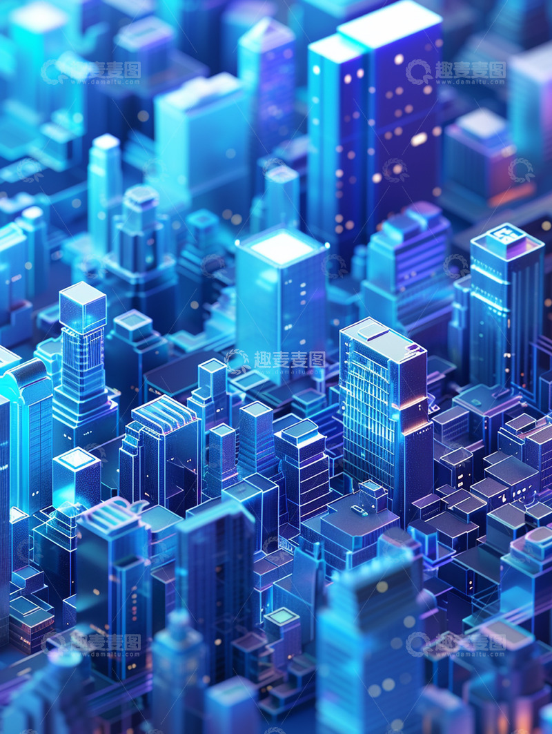 高清大图下载【趣麦麦图】科技智能化建筑