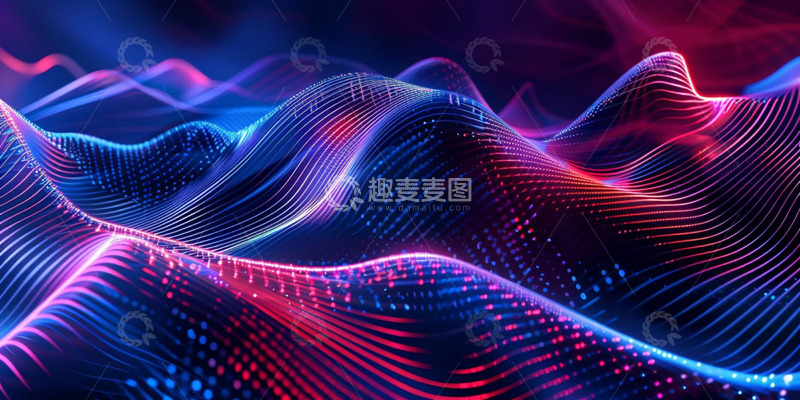 高清大图下载【趣麦麦图】智能化线条背景