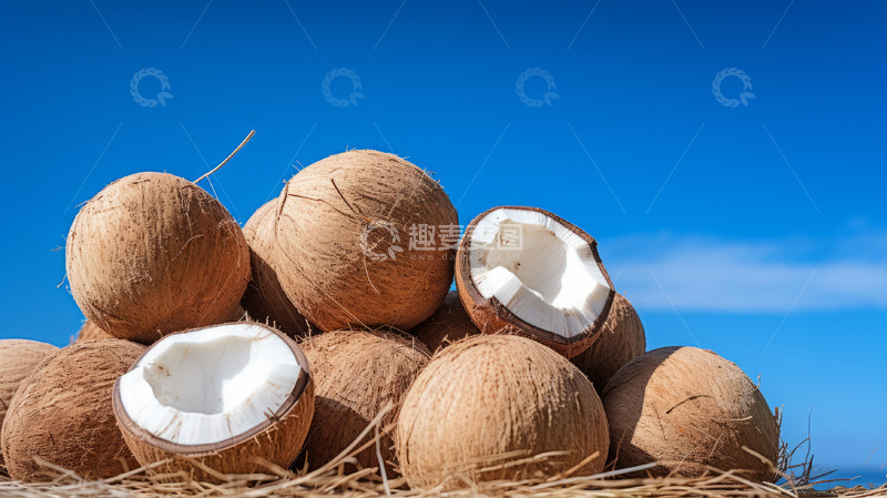 高清大图下载【趣麦麦图】椰子特写摄影