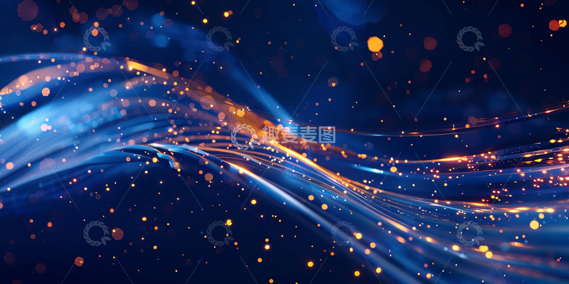 高清大图下载【趣麦麦图】科技光感线条背景