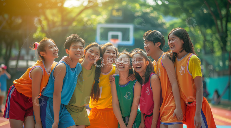 高清大图下载【趣麦麦图】夏天校园运动会