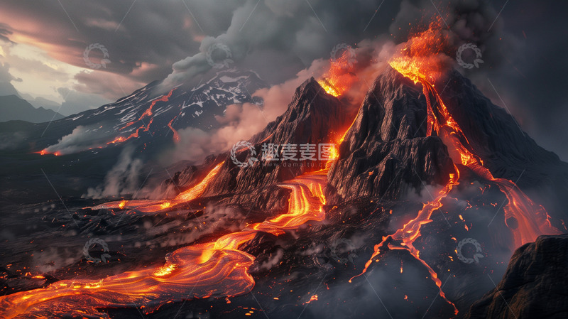 高清大图下载【趣麦麦图】火焰山风景背景