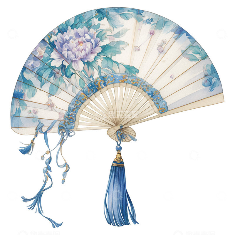 高清大图下载【趣麦麦图】夏日清凉扇子