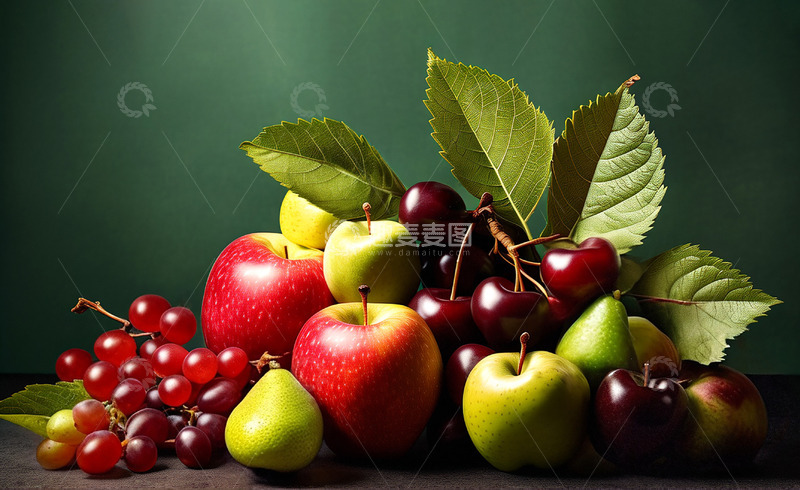 高清大图下载【趣麦麦图】夏季水果广告摄影油画风格