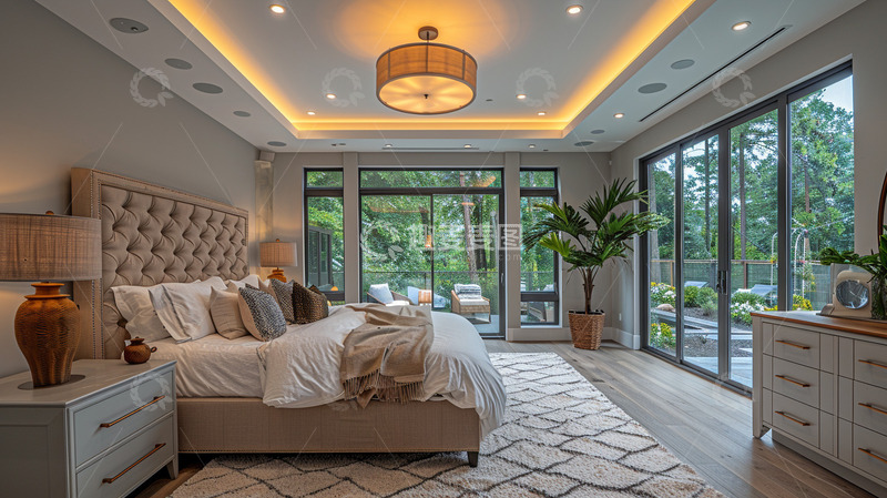 高清大图下载【趣麦麦图】室内设计卧室效果图