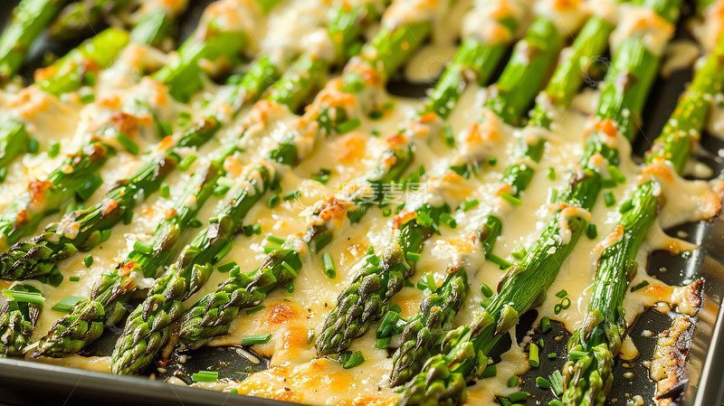 高清大图下载【趣麦麦图】芝士茼蒿美食摄影