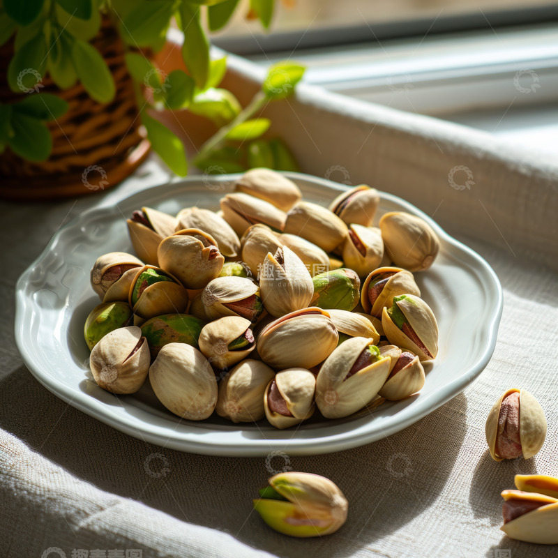 高清大图下载【趣麦麦图】开心果坚果干果