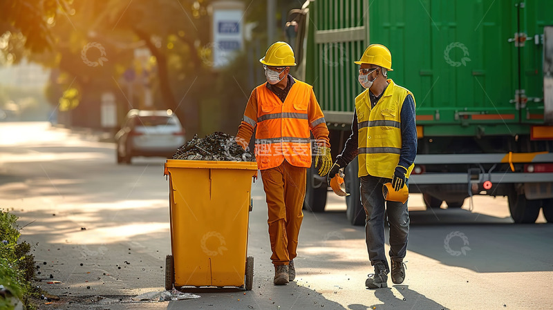 高清大图下载【趣麦麦图】环卫工人打扫卫生工作人物形象