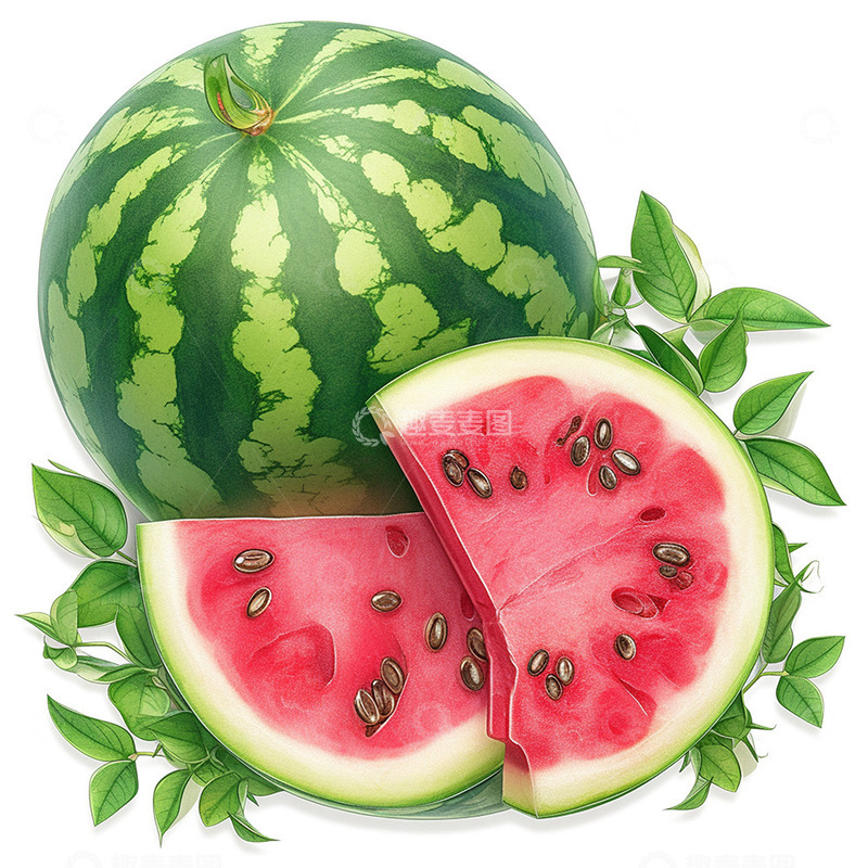高清大图下载【趣麦麦图】夏日清凉西瓜图