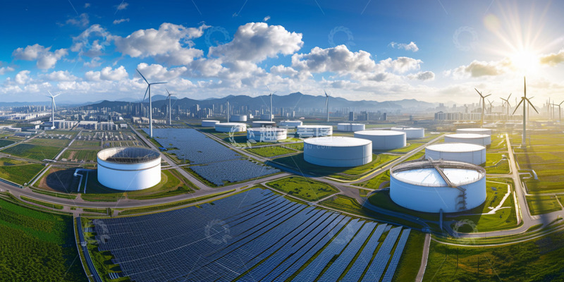 高清大图下载【趣麦麦图】阳光下太阳能发电板