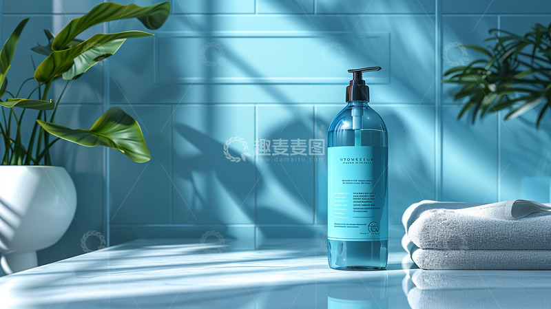高清大图下载【趣麦麦图】沐浴露静物拍摄