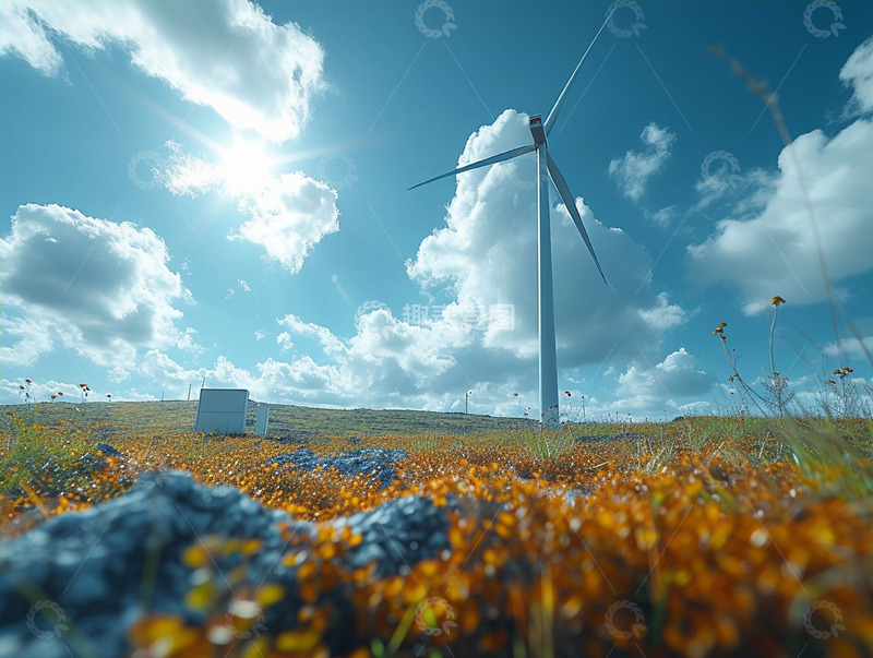 高清大图下载【趣麦麦图】风力发电设备