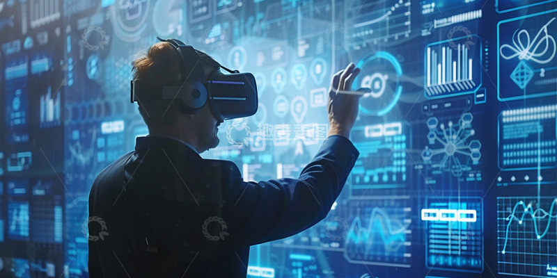 高清大图下载【趣麦麦图】商务科技背景