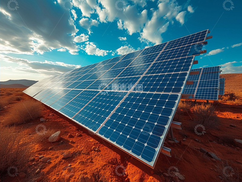 高清大图下载【趣麦麦图】实拍太阳能发电设备