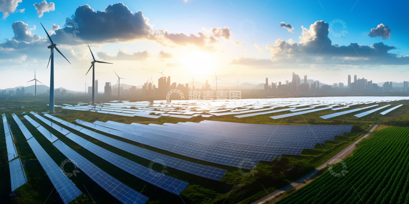 高清大图下载【趣麦麦图】城市发电设备