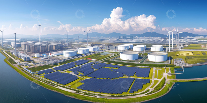 高清大图下载【趣麦麦图】城市建筑发电设备