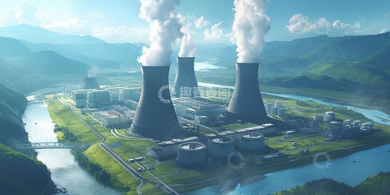 高清大图下载【趣麦麦图】俯拍户外发电设备