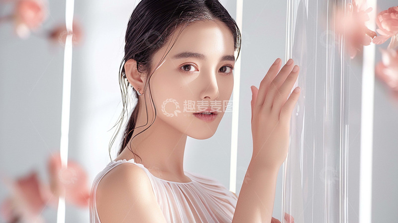 高清大图下载【趣麦麦图】化妆品代言人