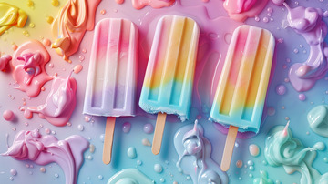 五彩缤纷的冰棍