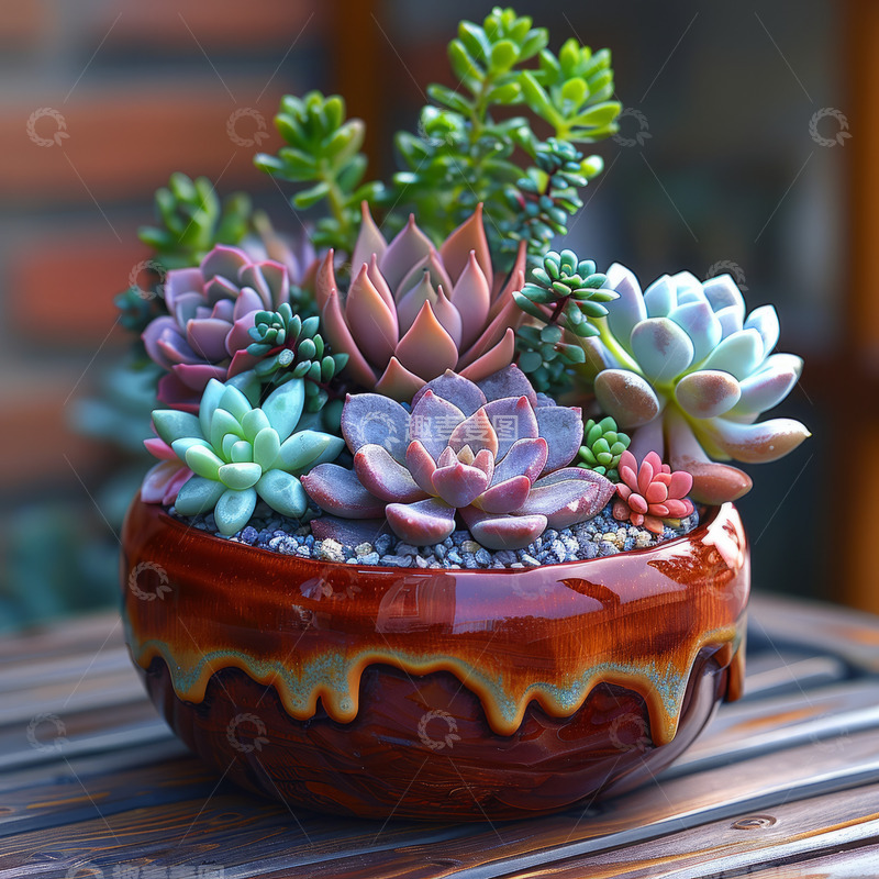 高清大图下载【趣麦麦图】绿色多肉植物摄影