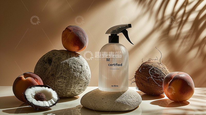 高清大图下载【趣麦麦图】沐浴露产品摄影椰子蜜桃