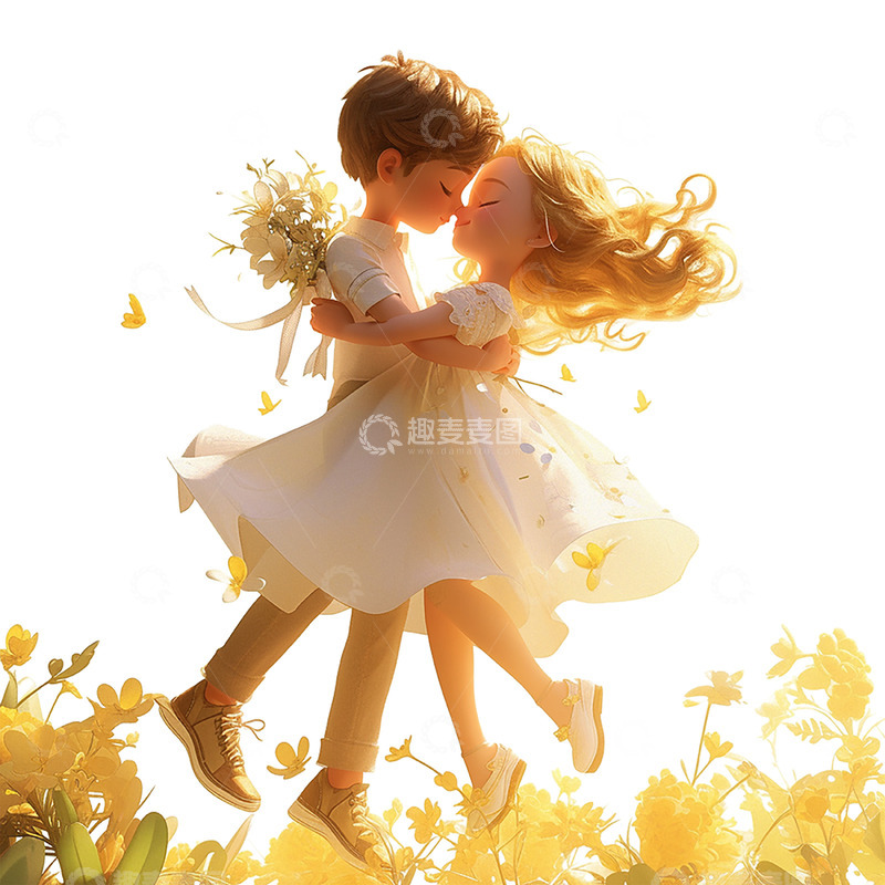 高清大图下载【趣麦麦图】浪漫唯美相拥的情侣