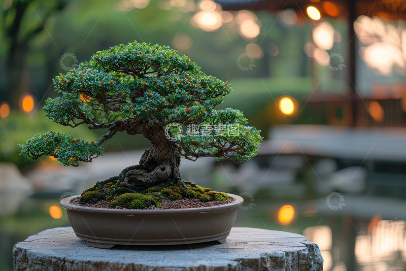 高清大图下载【趣麦麦图】花园里的盆栽