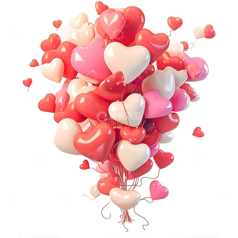 高清大图下载【趣麦麦图】520粉色气球