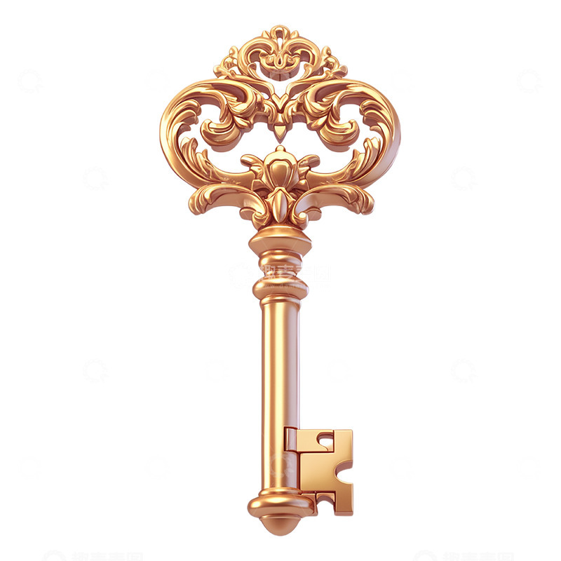 高清大图下载【趣麦麦图】立体金属钥匙