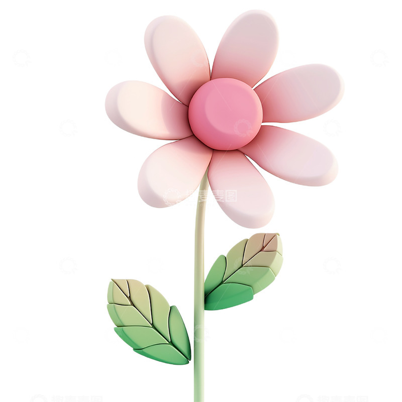 高清大图下载【趣麦麦图】卡通粉色花朵