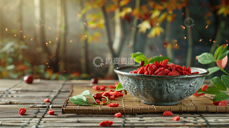 高清大图下载【趣麦麦图】放在碗里的枸杞