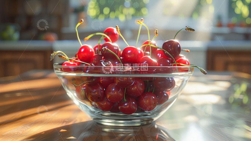 高清大图下载【趣麦麦图】新鲜营养樱桃水果