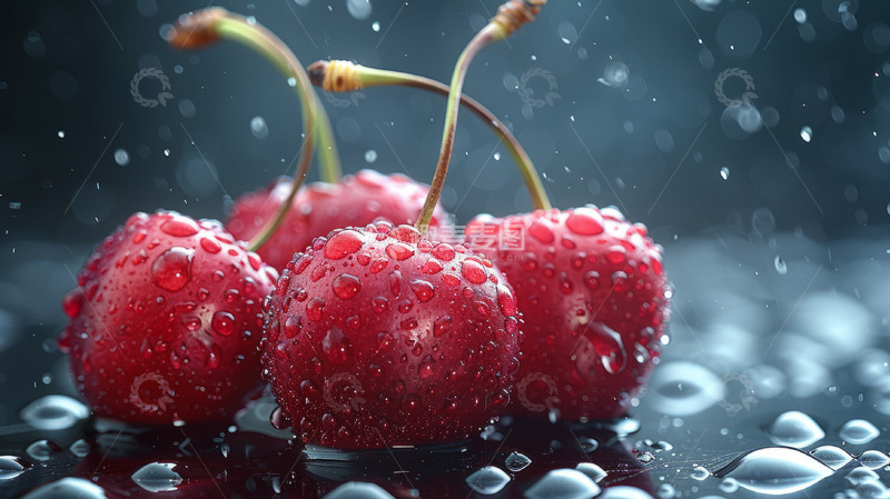 高清大图下载【趣麦麦图】红色诱人樱桃