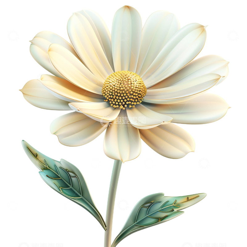 高清大图下载【趣麦麦图】白色立体花朵图片