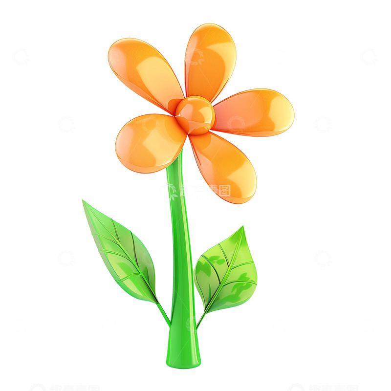 高清大图下载【趣麦麦图】黄色立体花朵图片