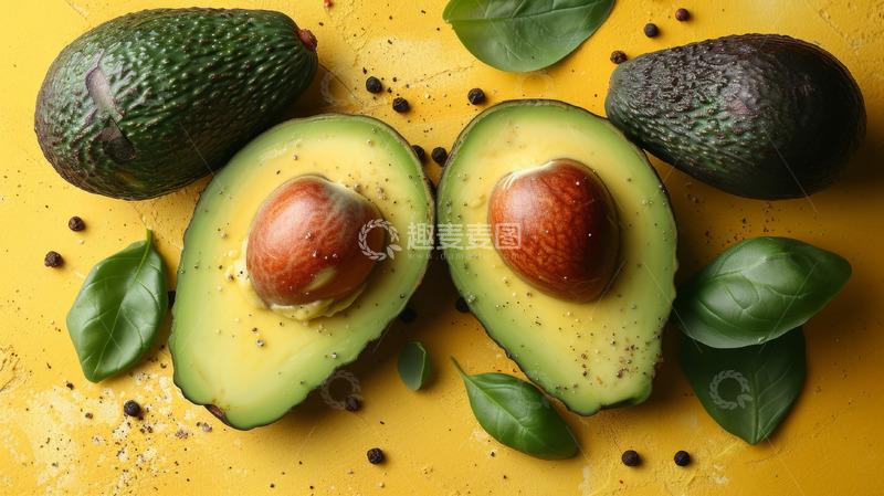 高清大图下载【趣麦麦图】牛油果健康水果食品
