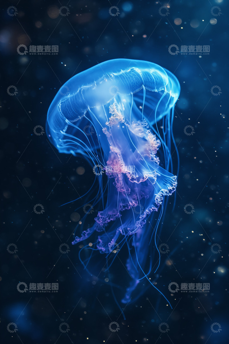 高清大图下载【趣麦麦图】水母海洋浮动生物