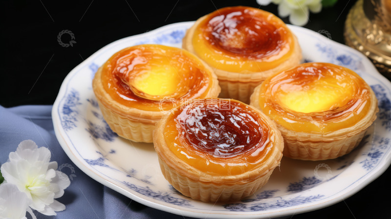 高清大图下载【趣麦麦图】美味蛋挞摄影