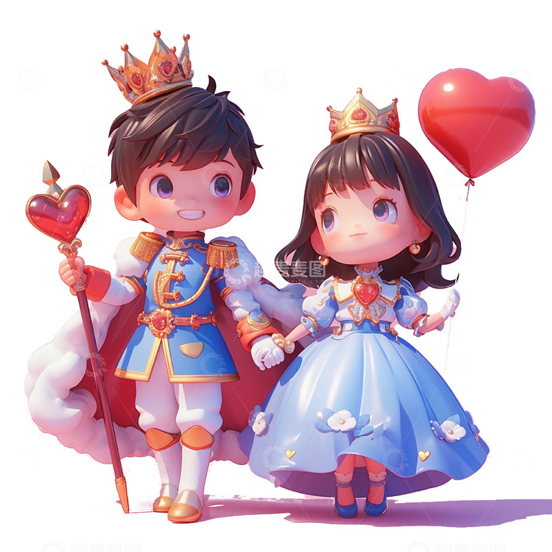 高清大图下载【趣麦麦图】浪漫公主王子人物