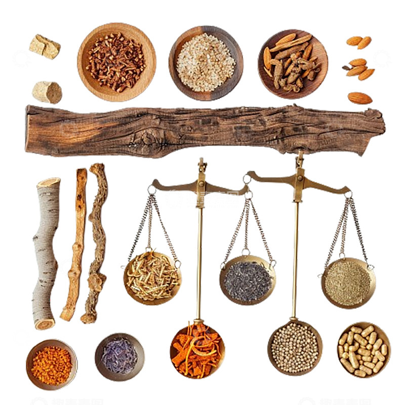 高清大图下载【趣麦麦图】中医药材用品