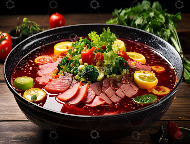 高清大图下载【趣麦麦图】麻辣火锅文化元素