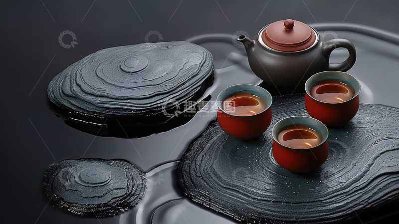 高清大图下载【趣麦麦图】茶艺茶道文化国风茶壶茶杯品茶