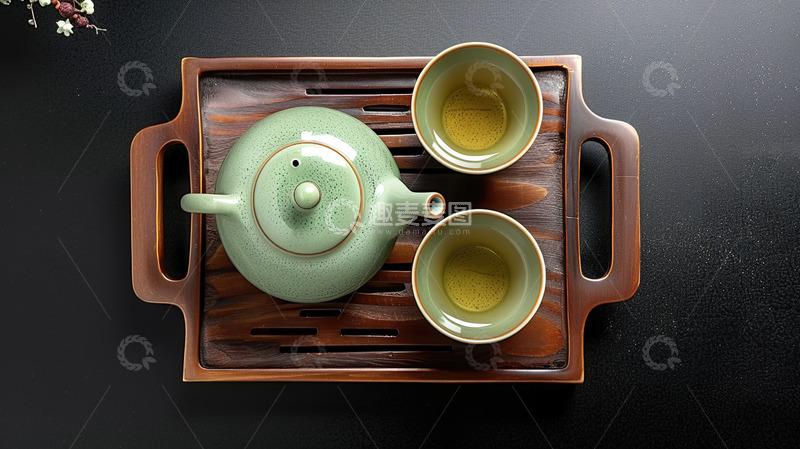 高清大图下载【趣麦麦图】茶托茶盘茶具茶道品茶泡茶饮茶