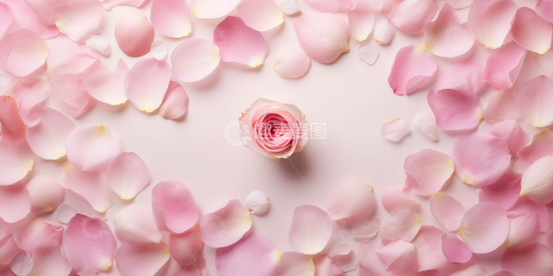 高清大图下载【趣麦麦图】粉色玫瑰花瓣背景