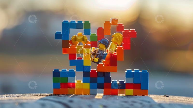 高清大图下载【趣麦麦图】情人节乐高素材