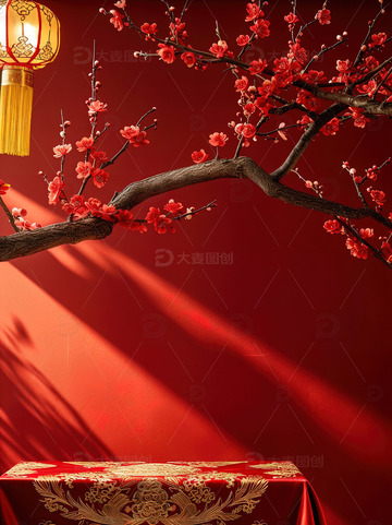 中国风红色喜庆新年背景60