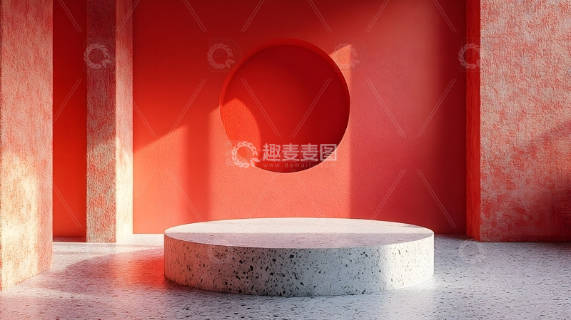 高清大图下载【趣麦麦图】年货节电商简约现代展台