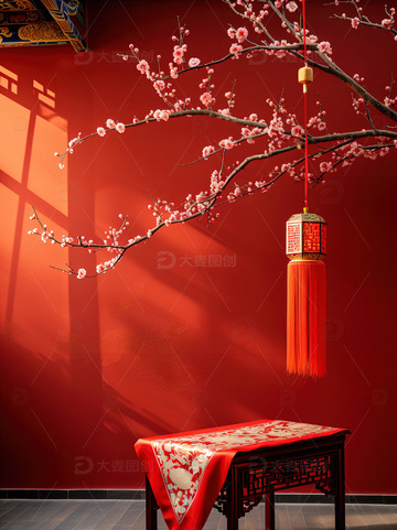 中国风红色喜庆新年背景37