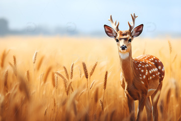 草原上的梅花鹿