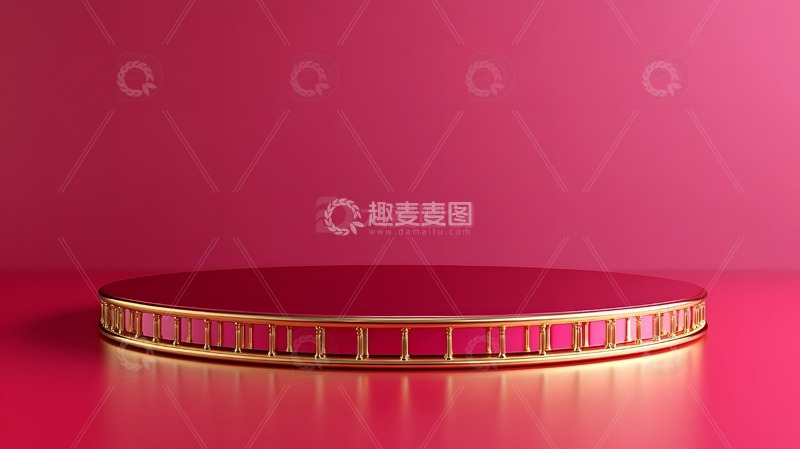 高清大图下载【趣麦麦图】元旦电商展台年货节展台